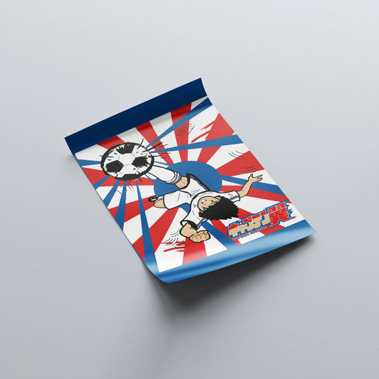 Captain Tsubasa Bicycle Kick Poster - Weebshop