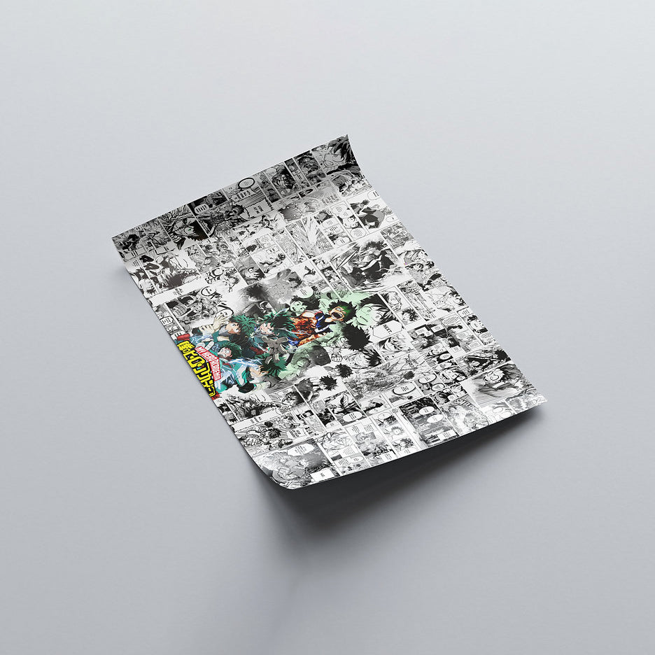 Deku Manga Panel Compilation Poster - My Hero Academia - Weebshop