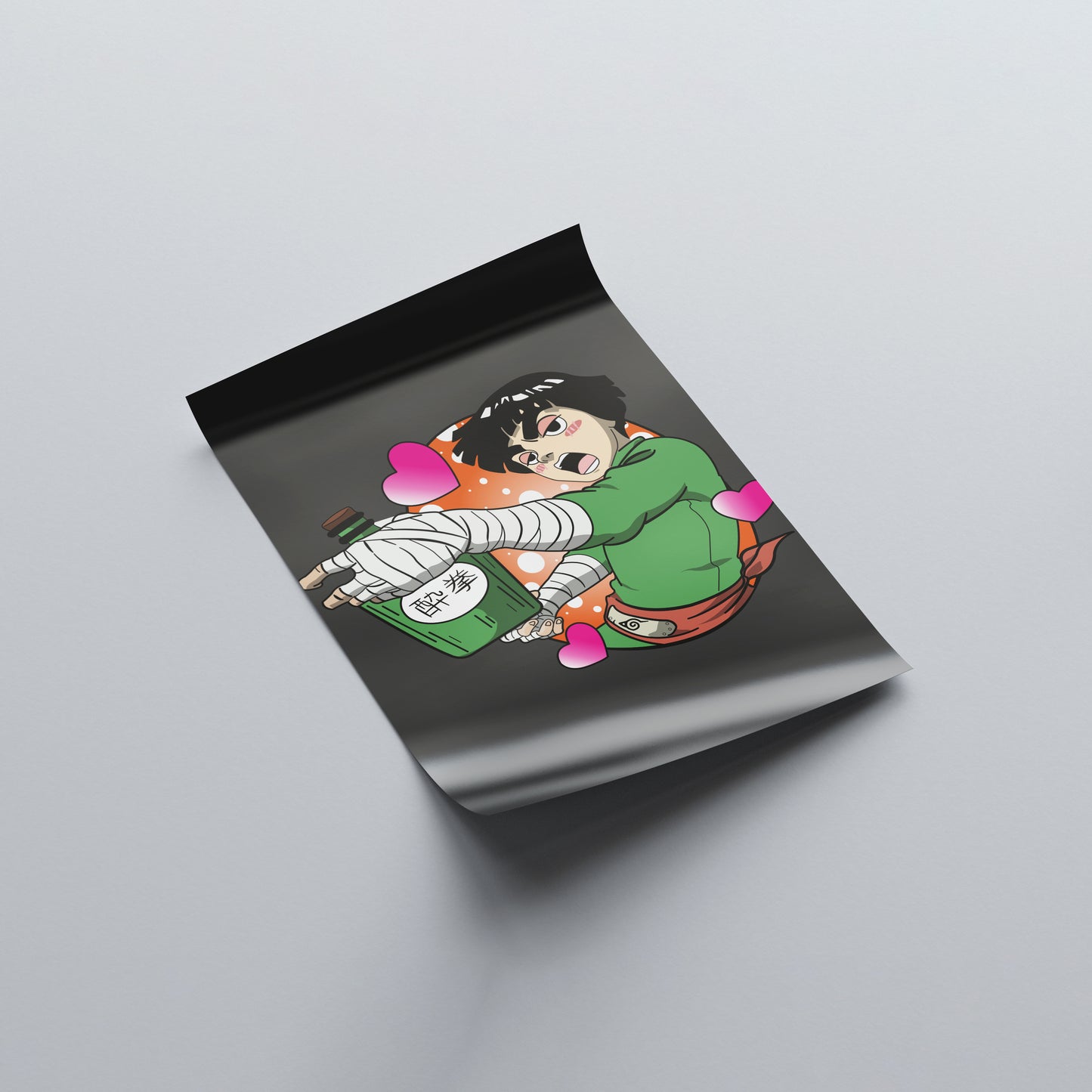 Drunken Rock Lee Poster - Naruto - Weebshop