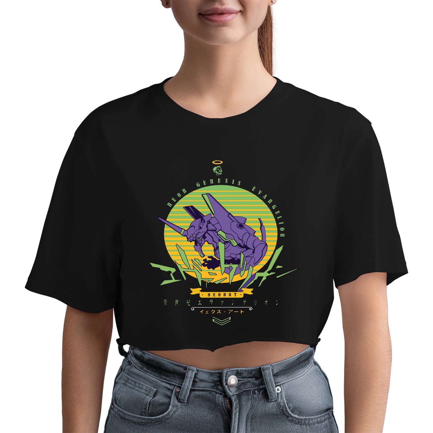 Evangelion Unit-01 (Eva-01) Crop Top - Neon Genesis Evangelion - Weebshop