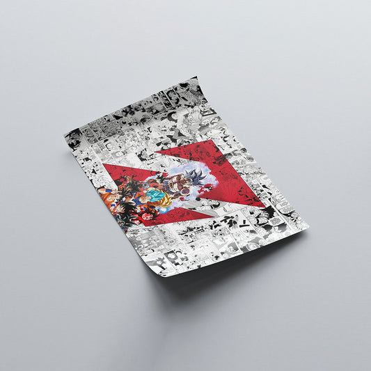 Goku Manga Compilation Poster - Dragon Ball - Weebshop