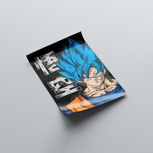 Goku Super Saiyan Blue Poster - Dragon Ball - Weebshop