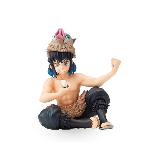Inosuke Eating Onigiri Figurine - Demon Slayer