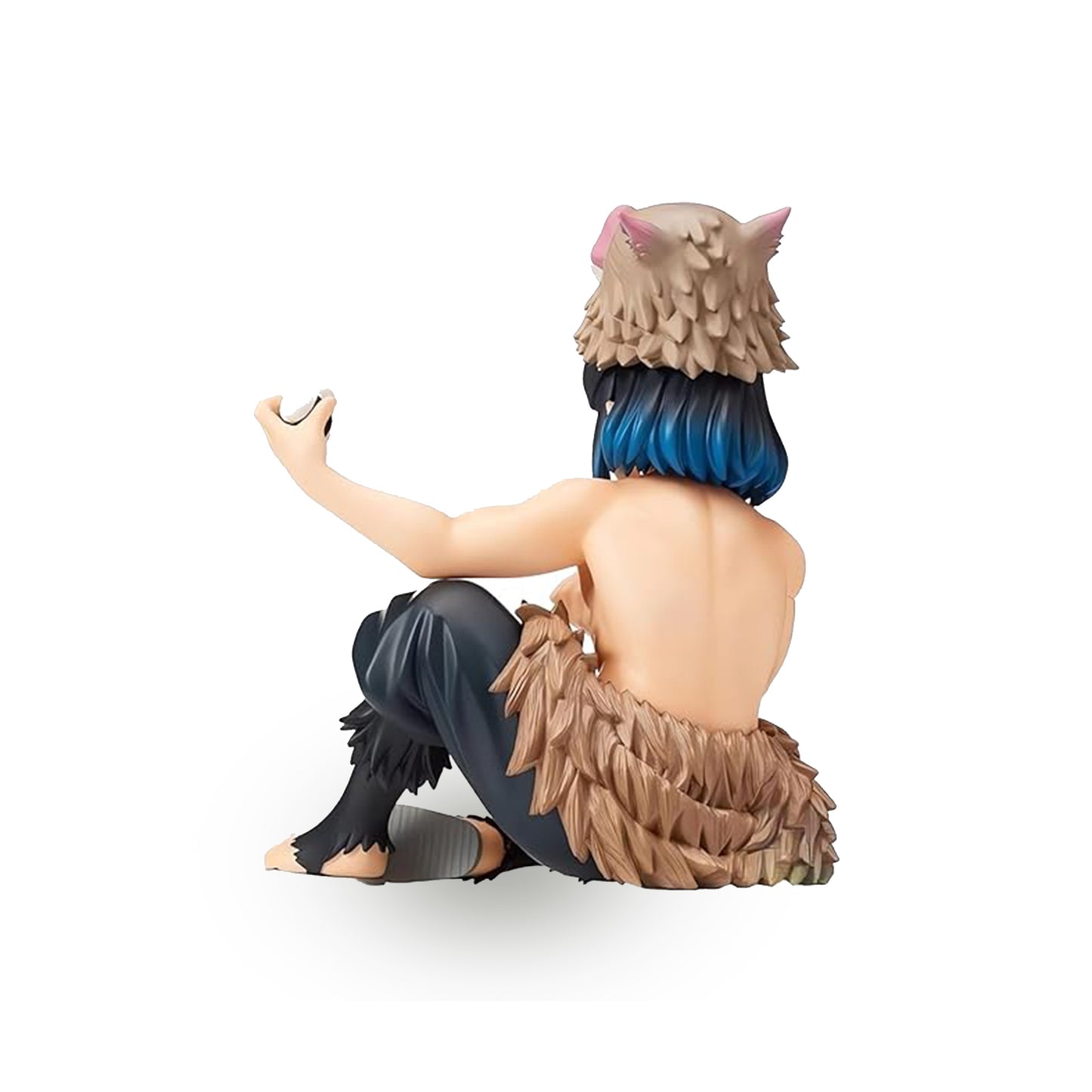 Inosuke Eating Onigiri Figurine - Demon Slayer