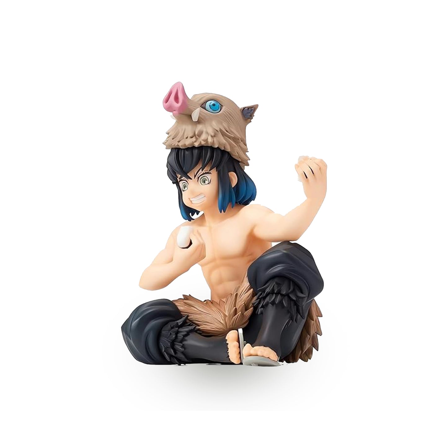 Inosuke Eating Onigiri Figurine - Demon Slayer