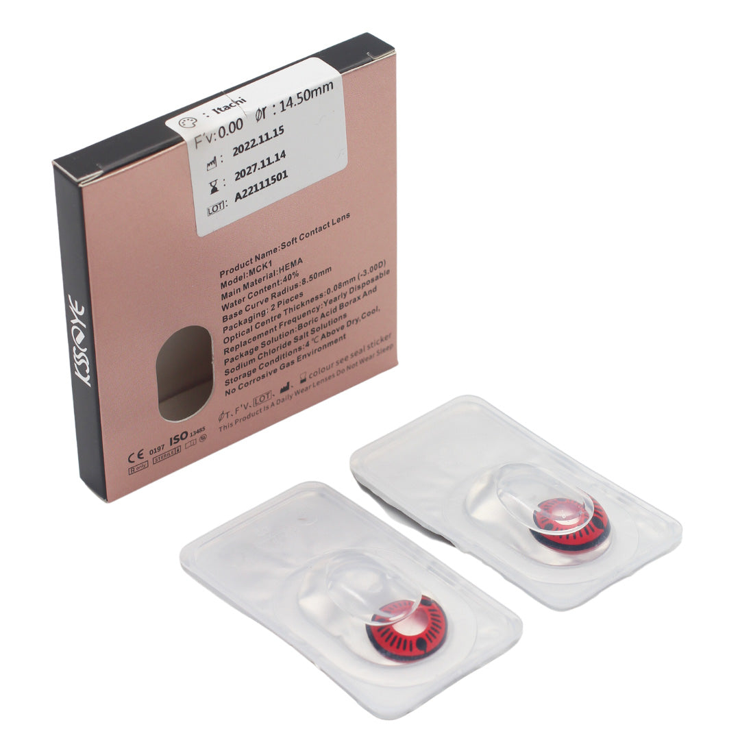 Itachi Uchiha Sharingan Contact Lens - Naruto - Weebshop