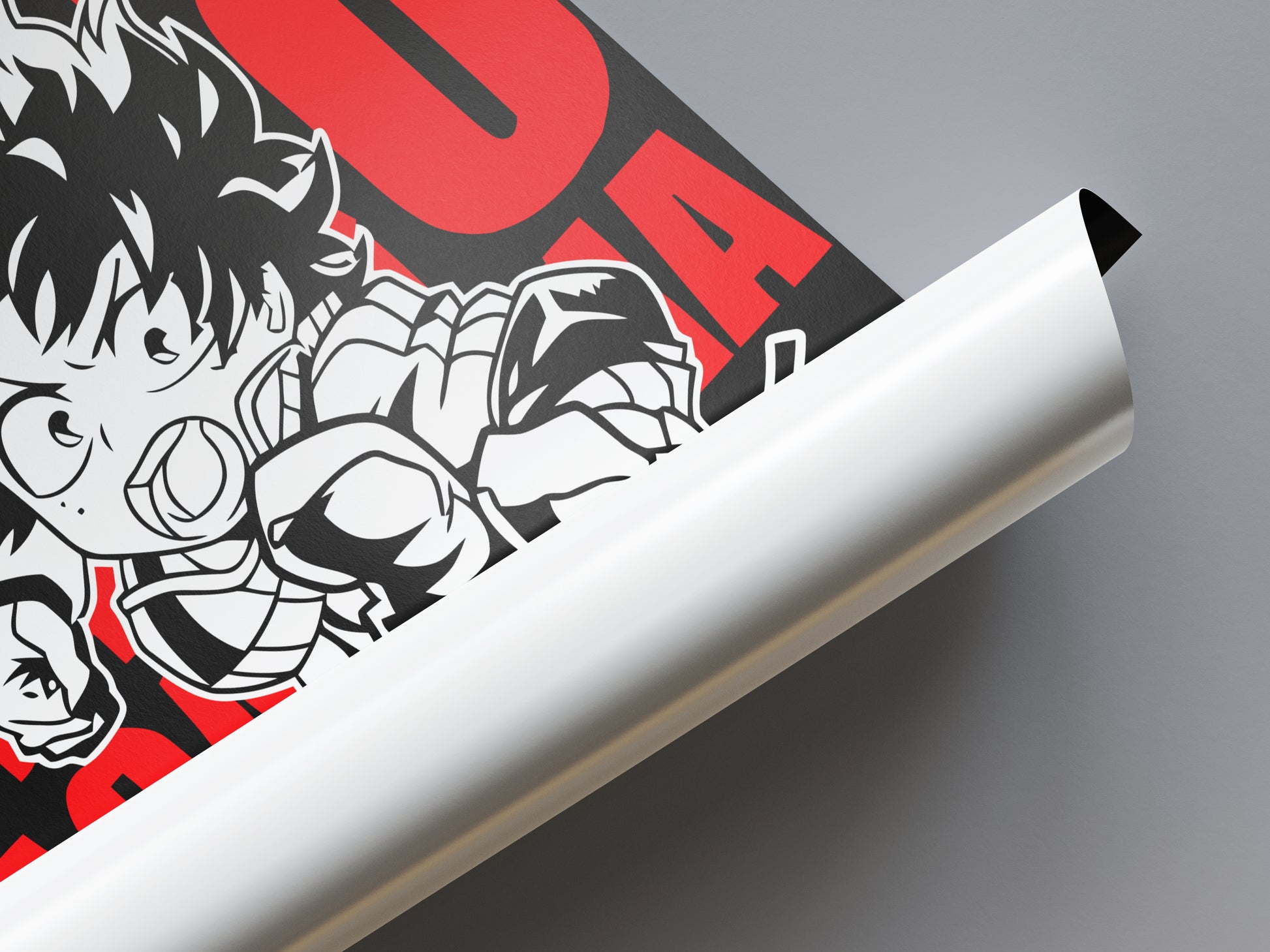 Izuku Midoriya (Deku) Charging In Poster - My Hero Academia - Weebshop