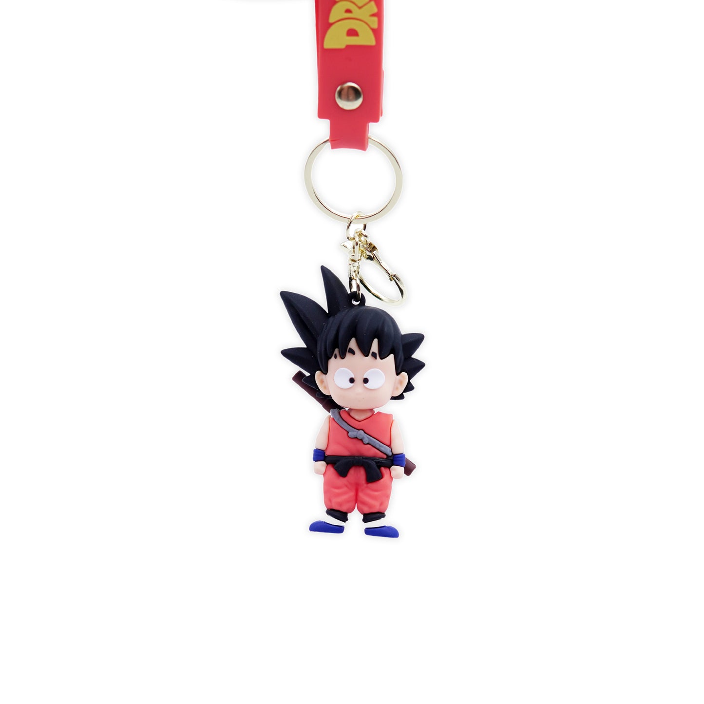 Kid Goku Surprised Rubber Keychain - Dragon ball