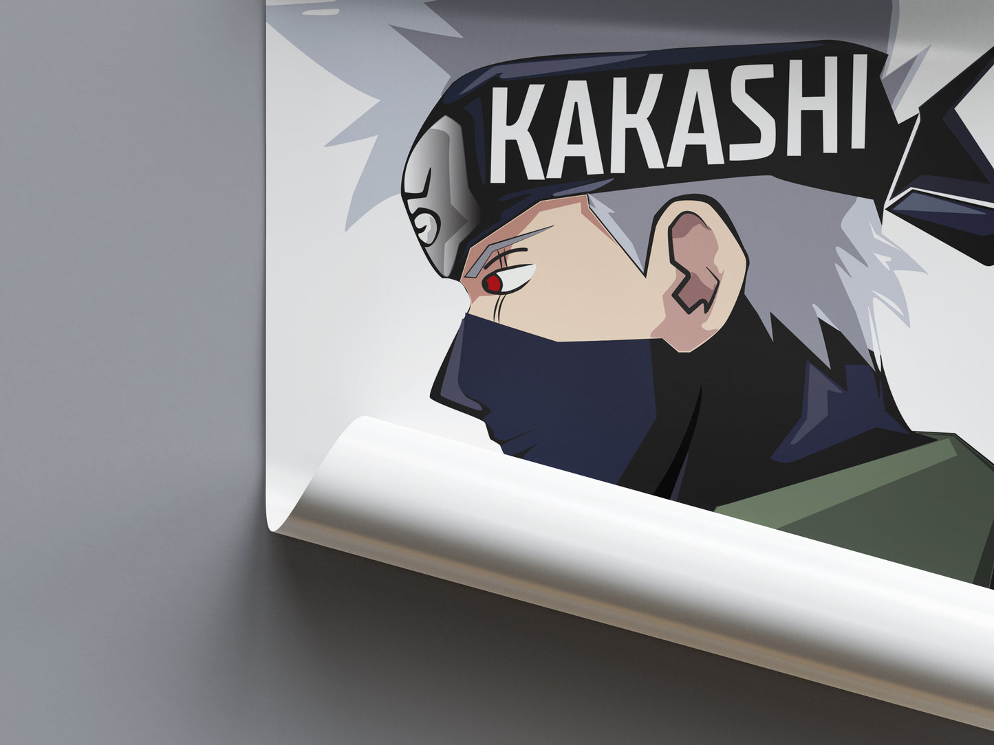 Kakashi Hatake Abstract Art Poster - Naruto - Weebshop