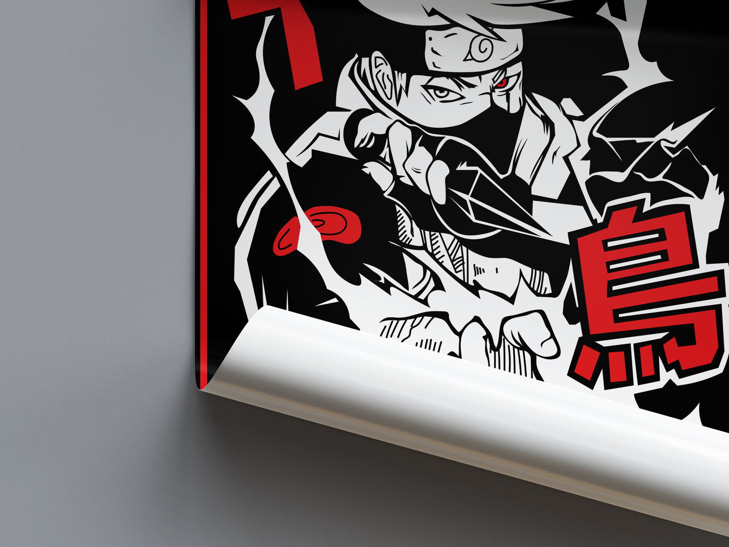 Kakashi Hatake Chidori Poster - Naruto - Weebshop