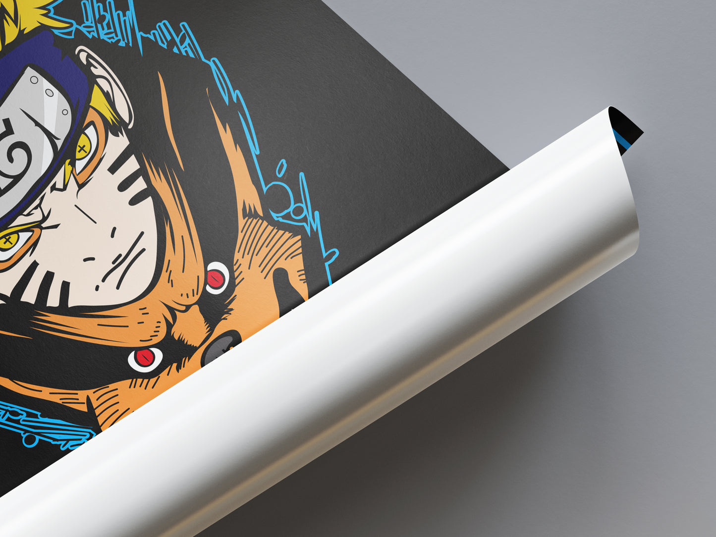 Naruto Uzumaki x 9 Tailed Fox Poster - Naruto - Weebshop