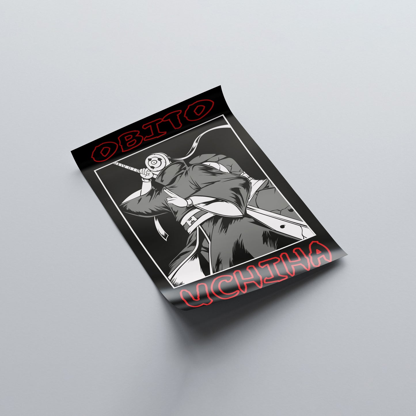 Obito Uchiha 3 Tomoe Mask Poster - Naruto - Weebshop