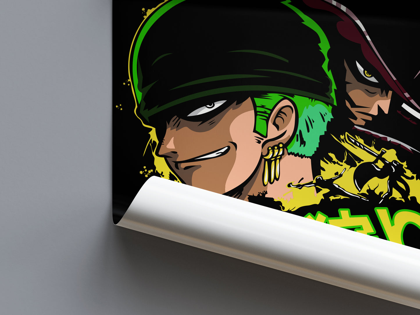 Roronoa Zoro Smirking Poster - One Piece - Weebshop