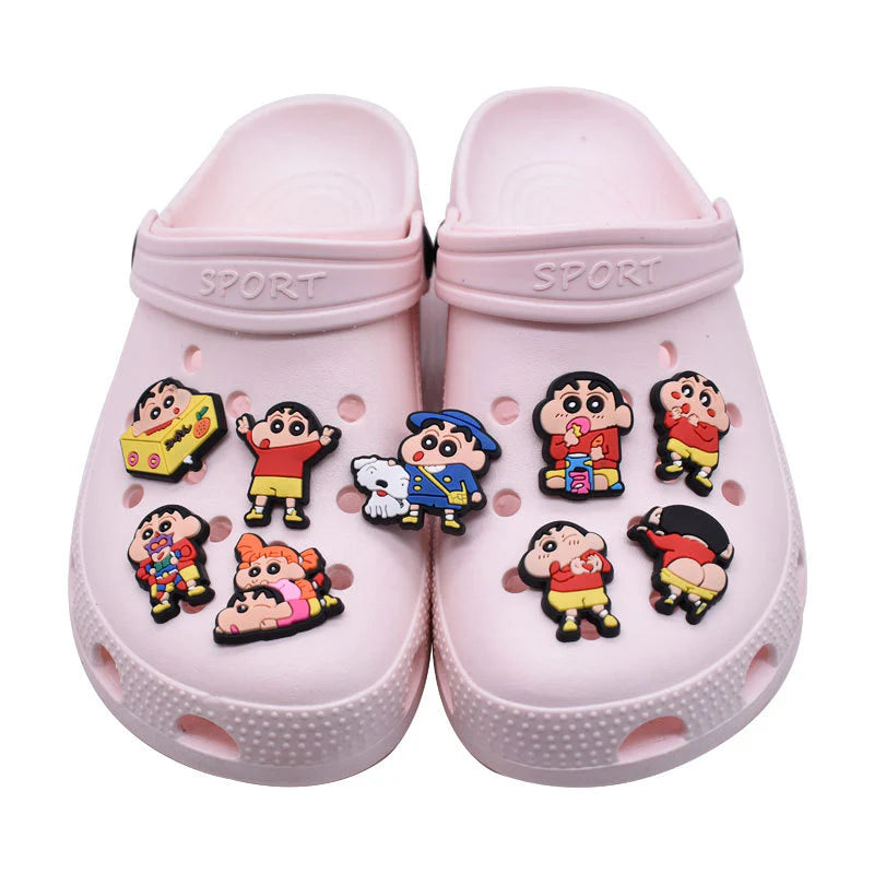 Shinchan Crocs Accessories Set of 9 Weebshop Anime Merchandise