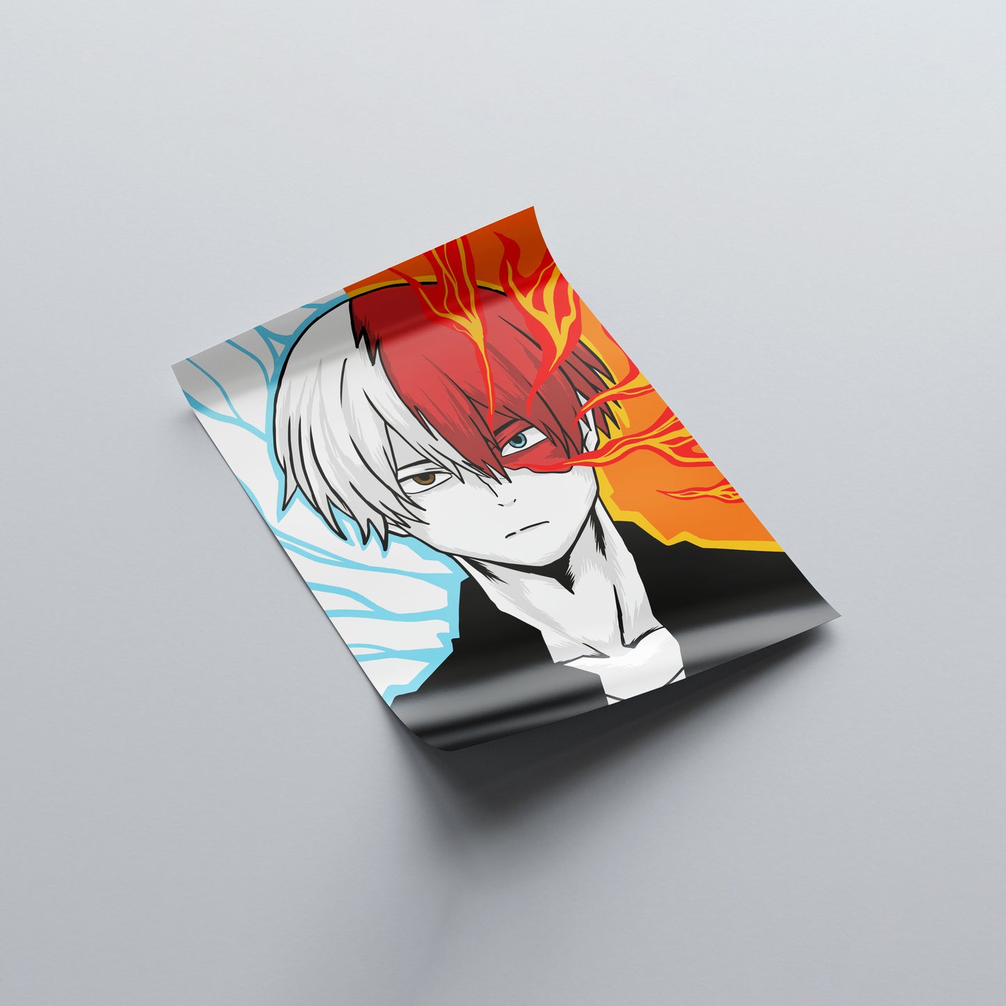 Shoto Todoroki Portrait Poster - My Hero Academia - Weebshop
