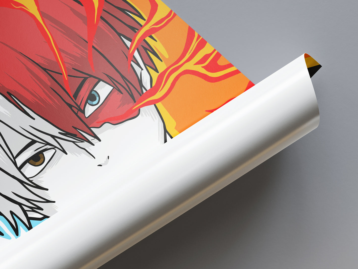 Shoto Todoroki Portrait Poster - My Hero Academia - Weebshop