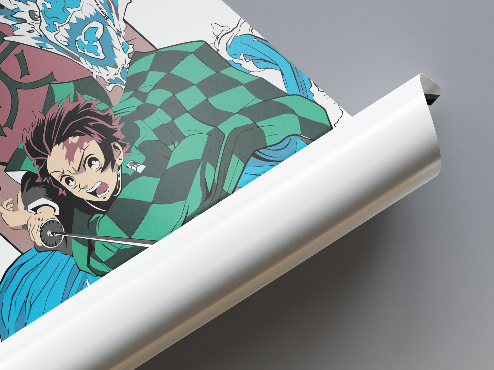Tanjiro Kamado Constant Flux Poster - Demon Slayer - Weebshop