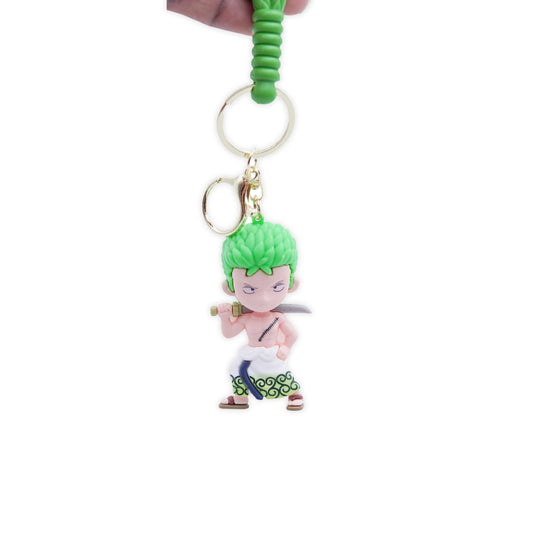 Roronoa Zoro Wano Rubber Keychain - One Piece