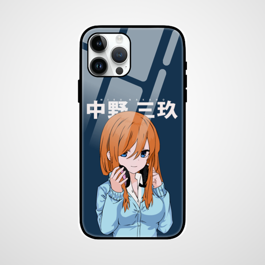 Miku Nakano iPhone Glass Case - The Quintessential Quintuplets - Weebshop