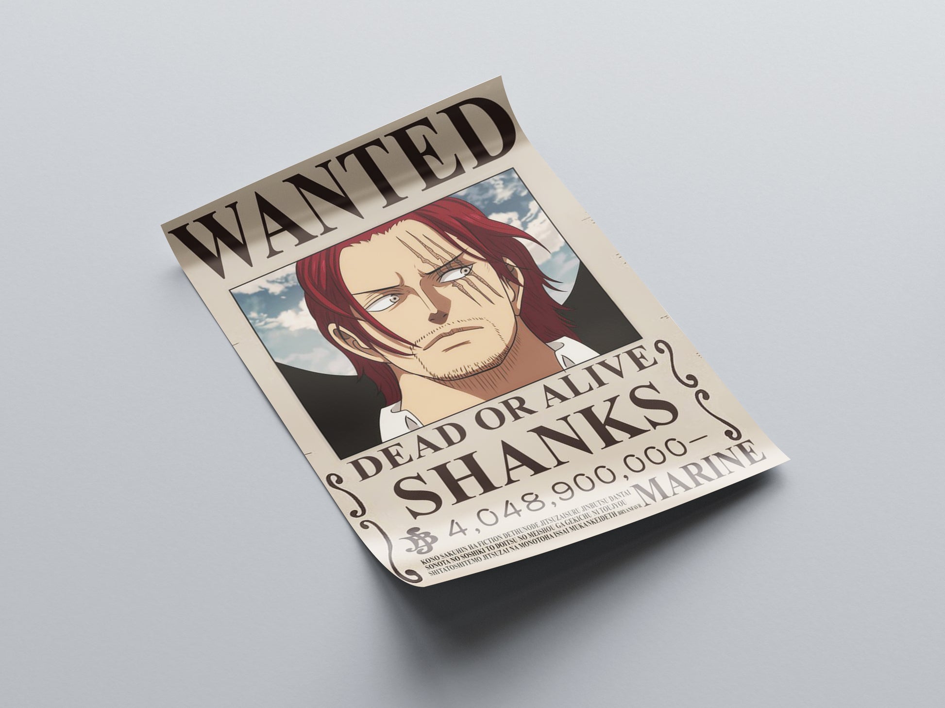 Akagami Shanks Bounty Poster - One Piece - Weebshop