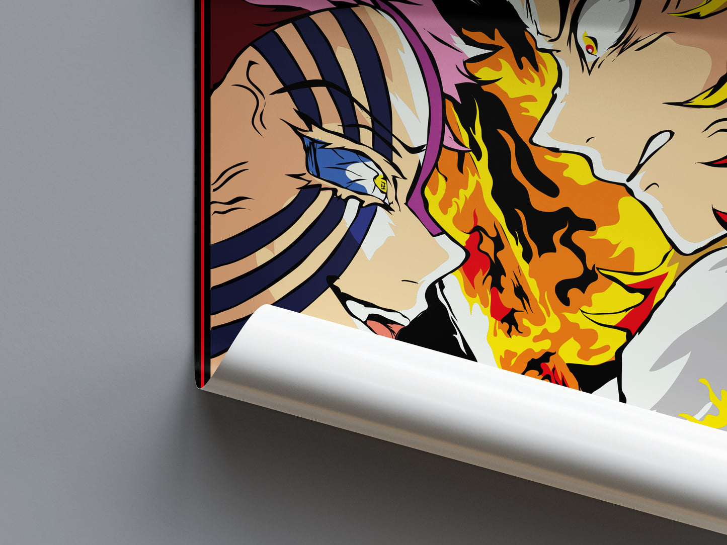 Akaza vs Kyojuro Rengoku Poster - Demon Slayer - Weebshop