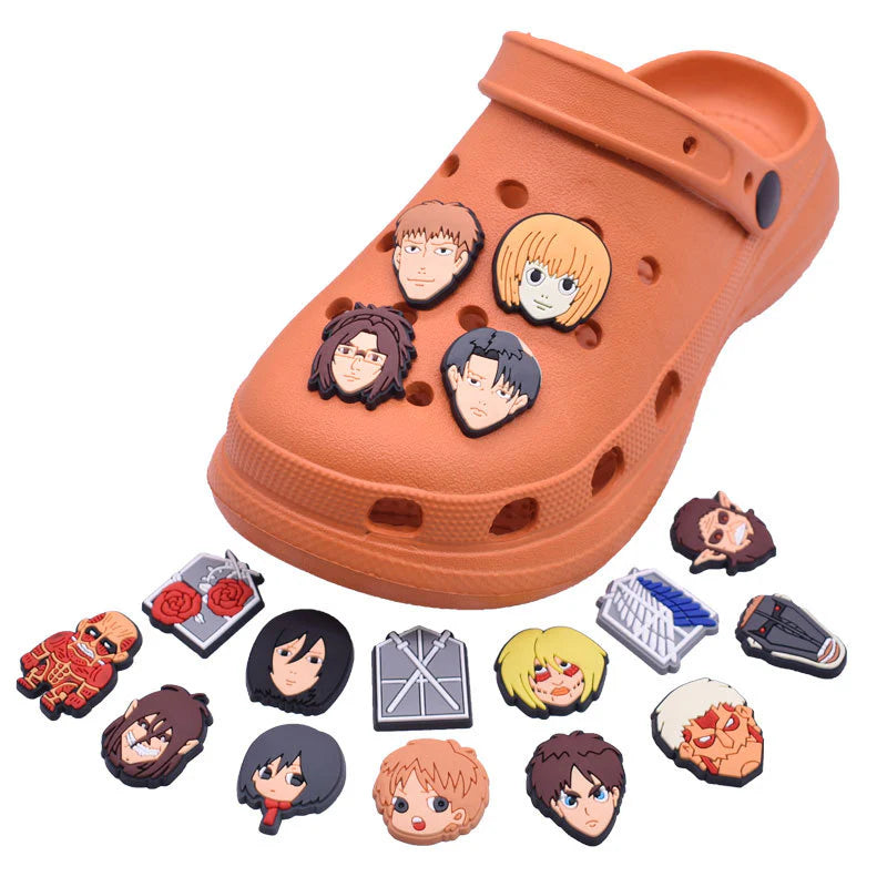 Attack On Titan Crocs Accessories Set of 15