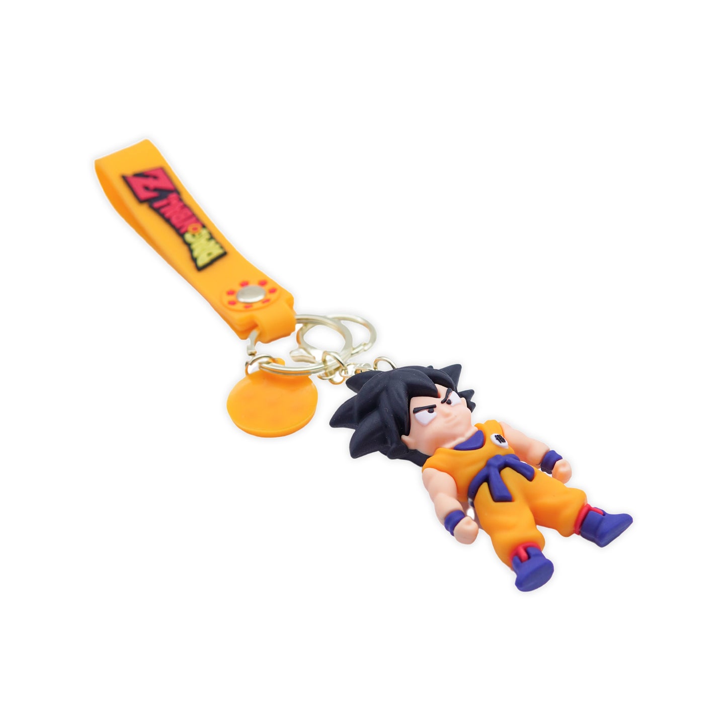 Base Goku Rubber Keychain - Dragon Ball