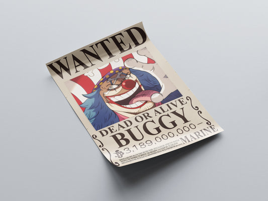 Buggy Yonko Bounty Poster - One Piece - Weebshop