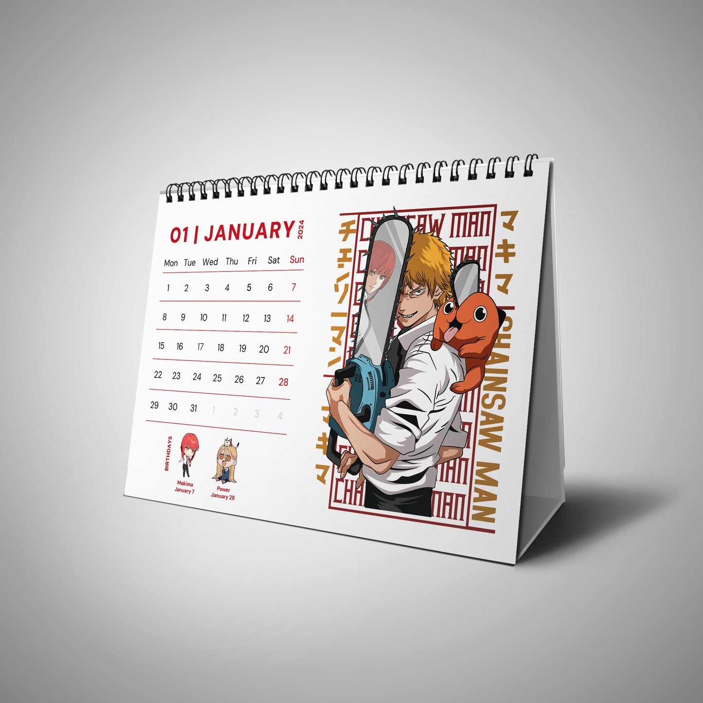 Chainsaw Man Calendar