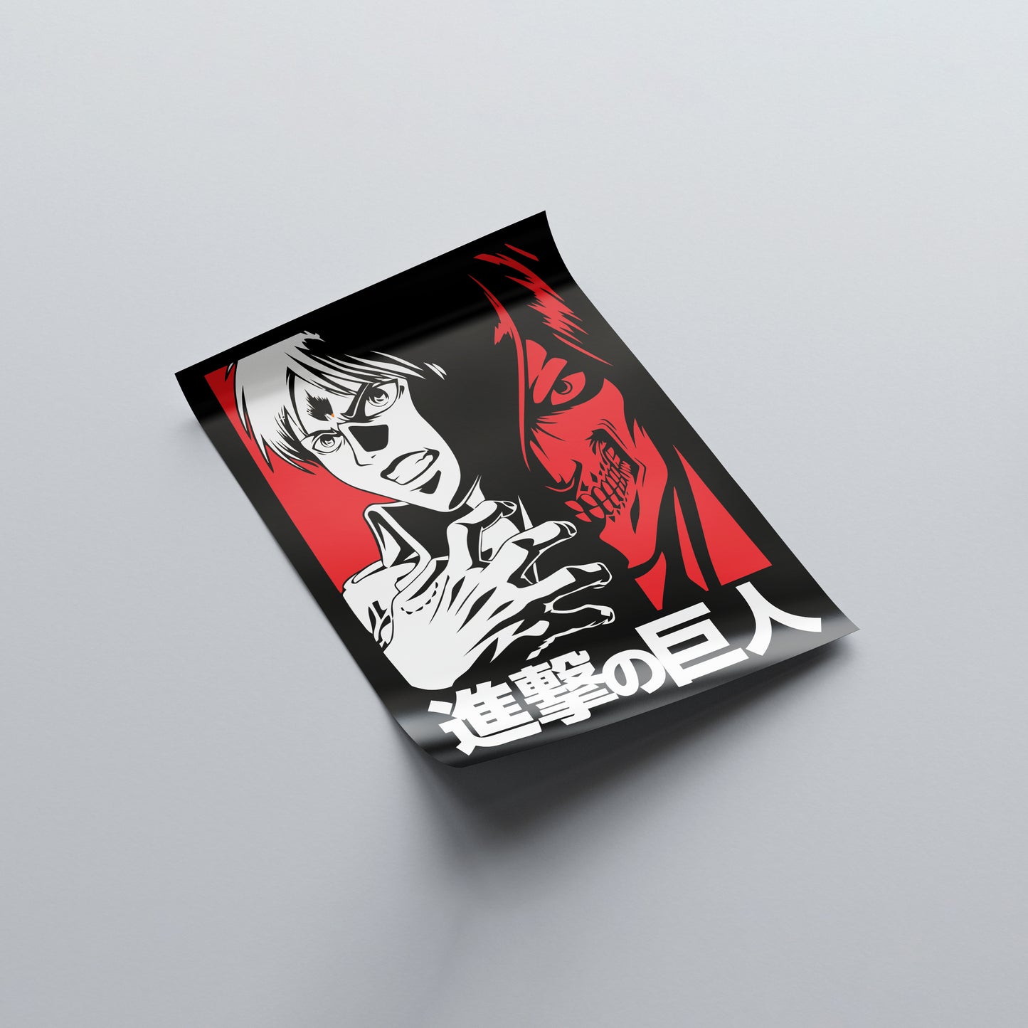 Eren and Attack Titan Poster - Attack On Titan - Weebshop