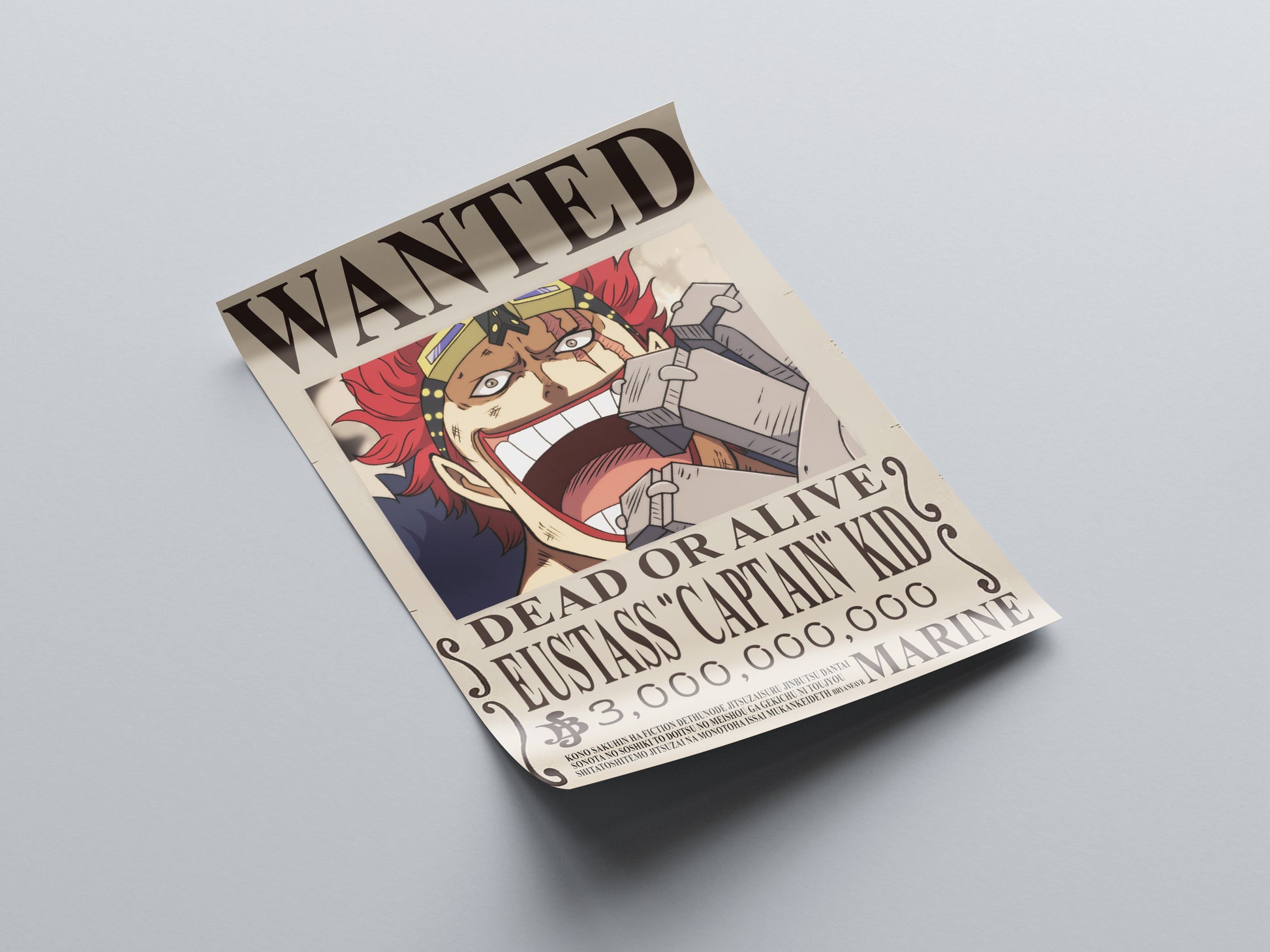 Eustass Captain Kid Post Wano Bounty Poster - One Piece - Weebshop