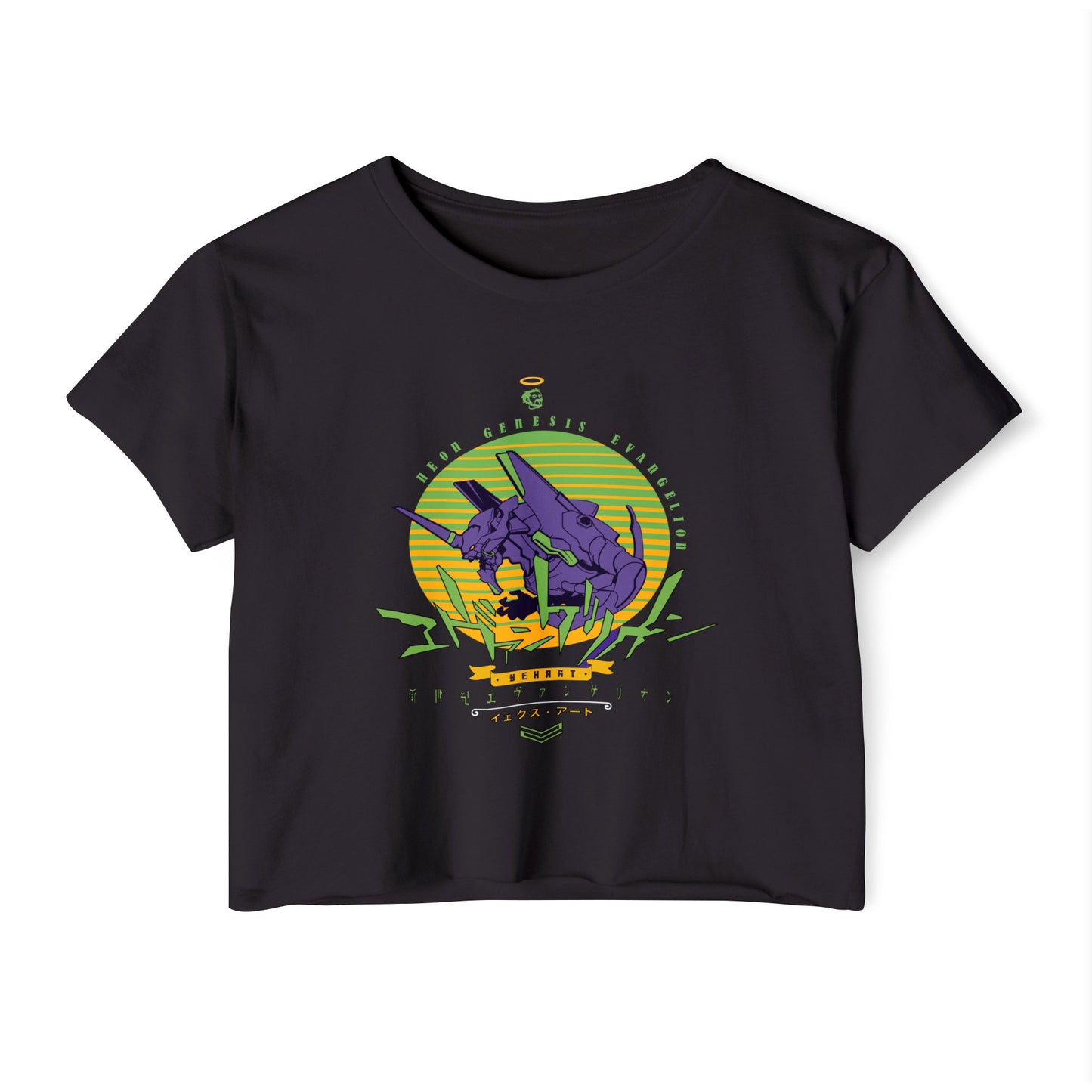 Evangelion Unit-01 (Eva-01) Crop Top - Neon Genesis Evangelion - Weebshop