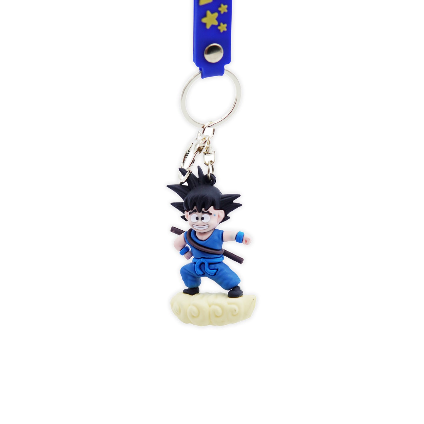 Goku on Nimbus Rubber Keychain - Dragon Ball