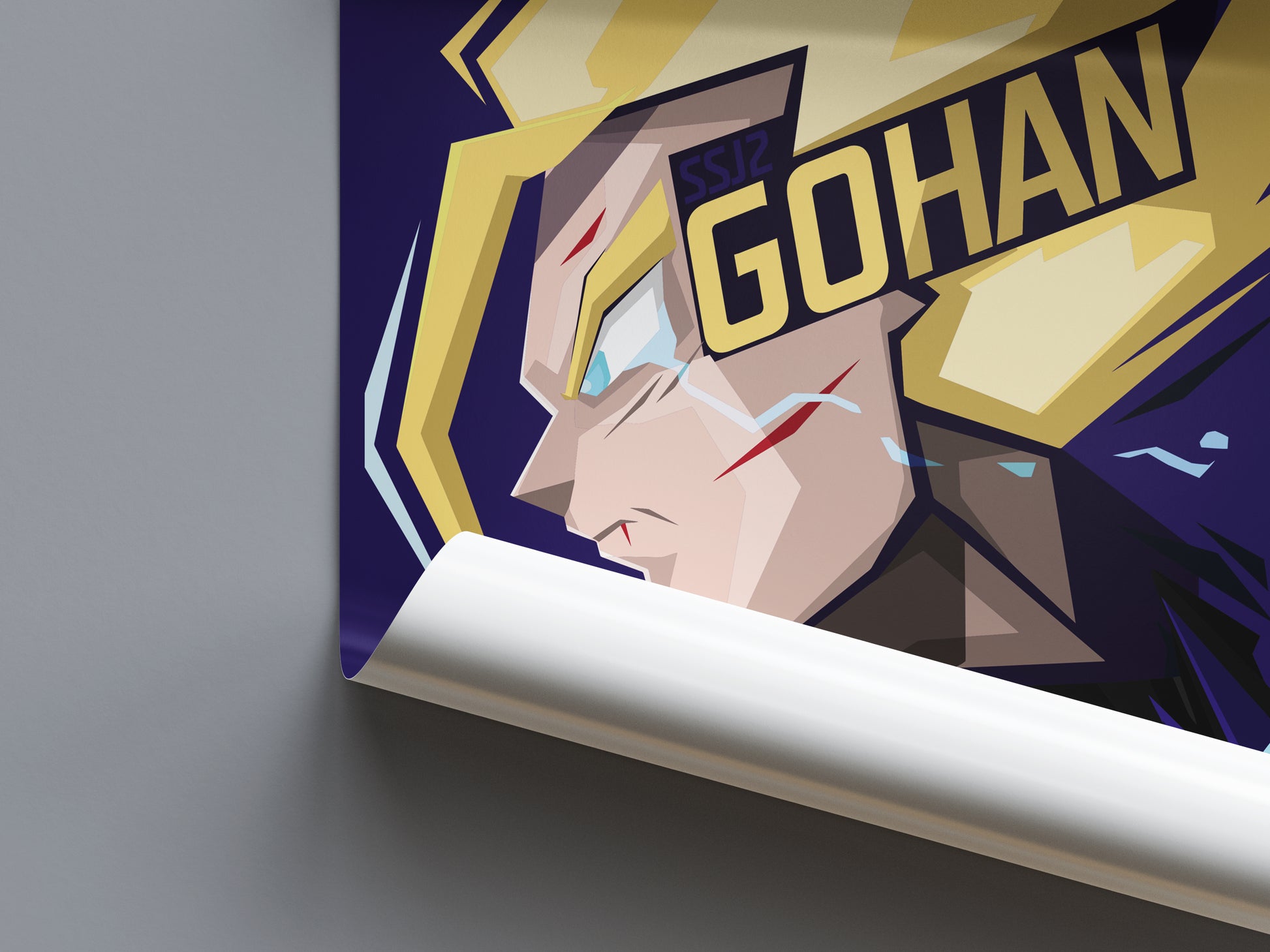 Gohan Abstract Art Poster - Dragon Ball - Weebshop