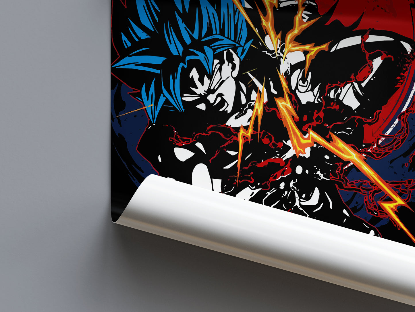 Goku And Vegeta Ki Blast Poster - Dragon Ball - Weebshop