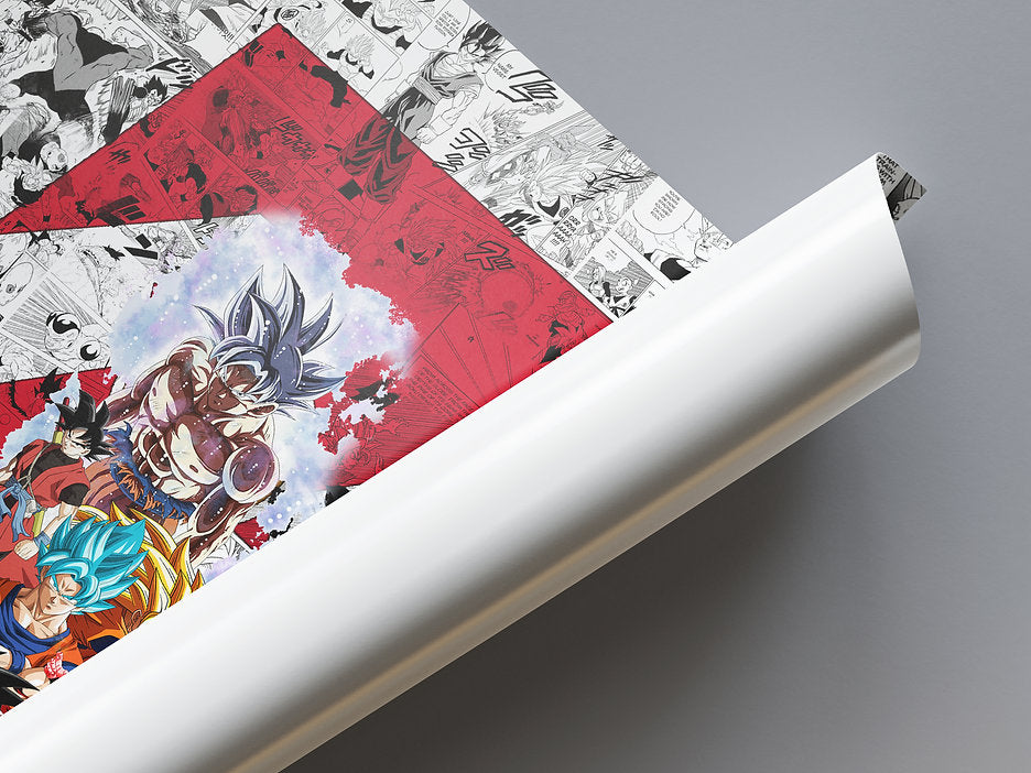 Goku Manga Compilation Poster - Dragon Ball - Weebshop