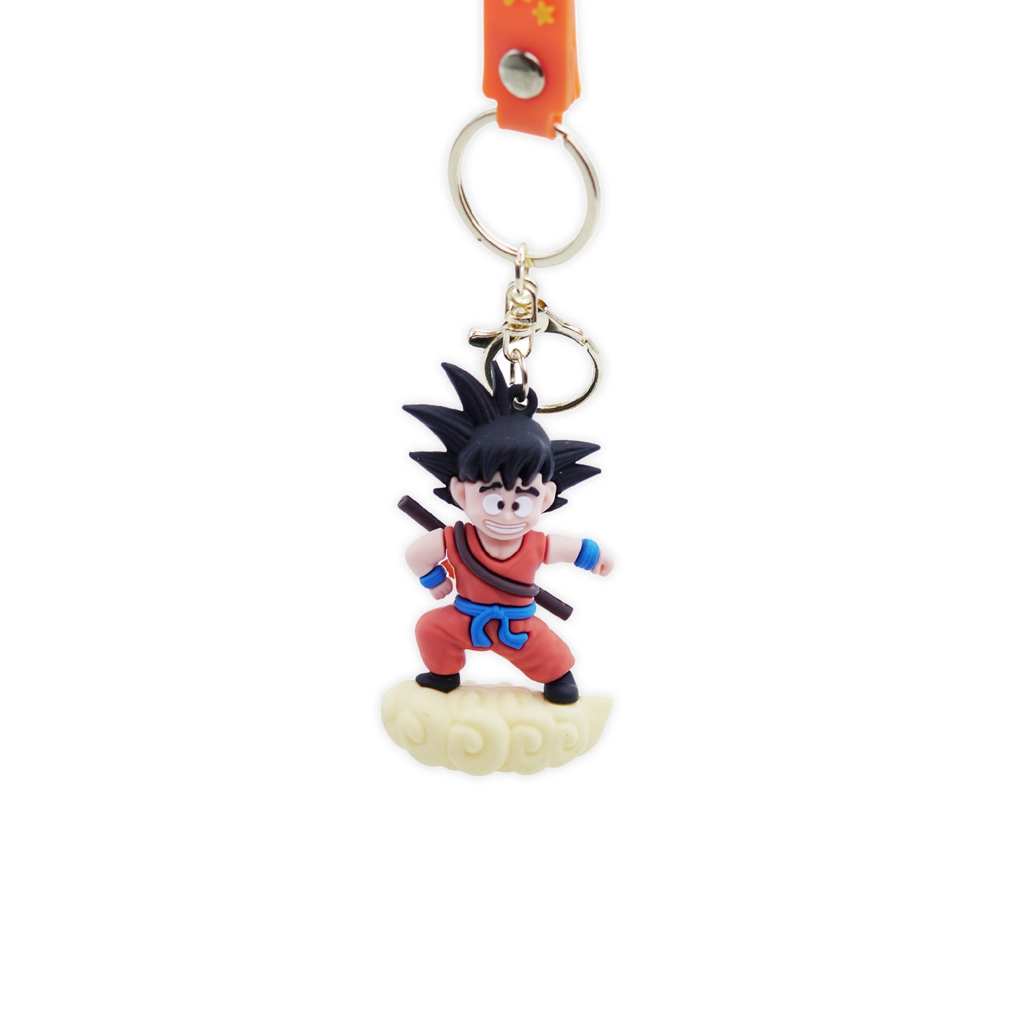 Goku on Nimbus Rubber Keychain - Dragon Ball