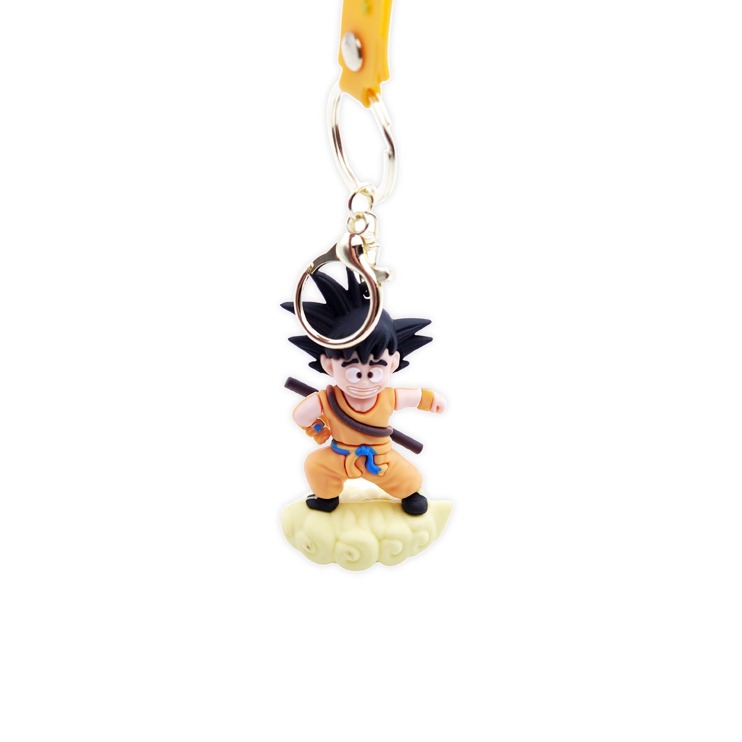 Goku on Nimbus Rubber Keychain - Dragon Ball