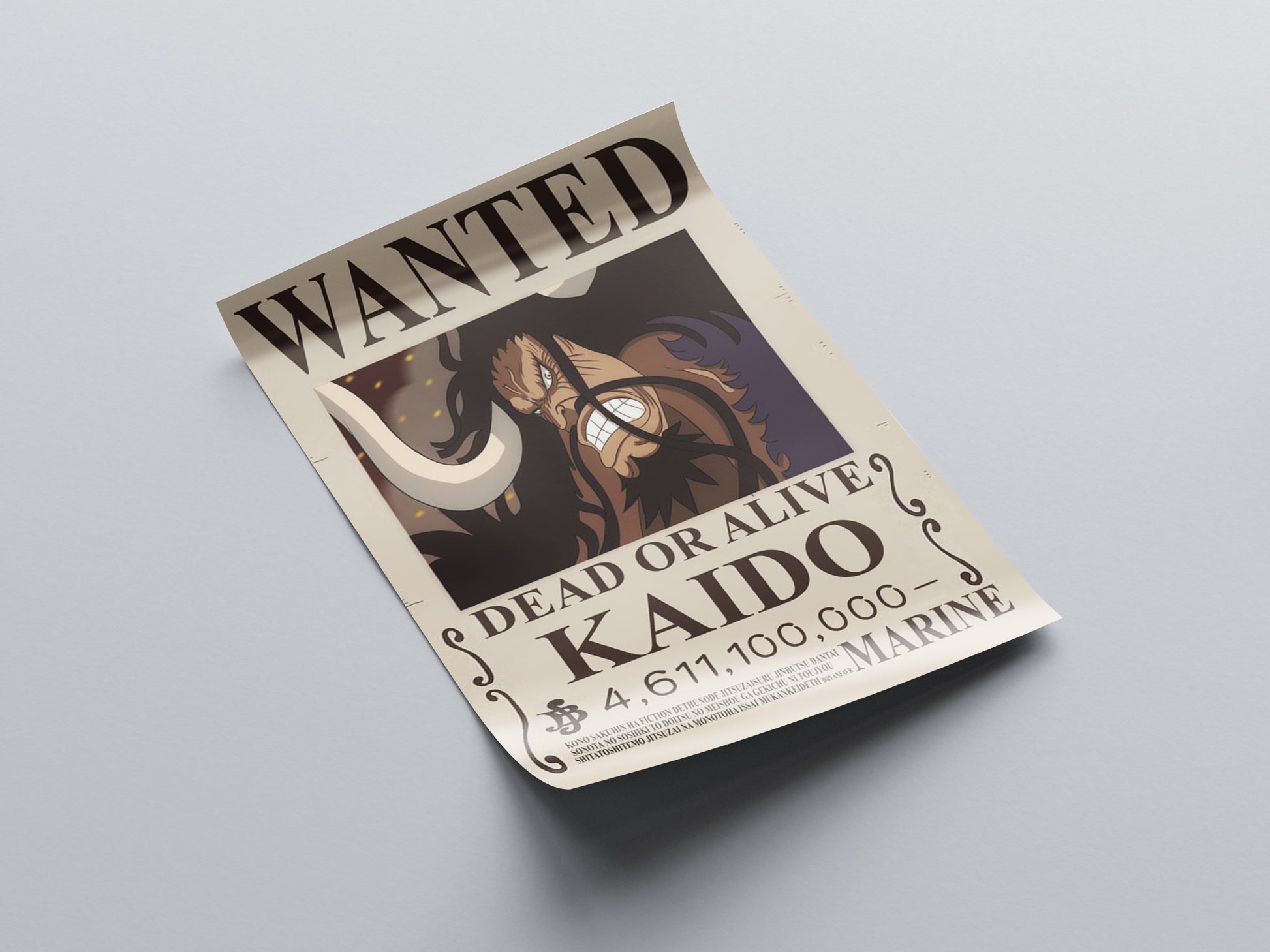 Kaido Bounty Poster - One Piece - Weebshop