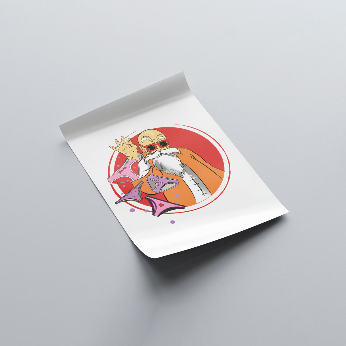 Master Roshi Cooking Poster - Dragon Ball | Weebshop Anime Merchandise