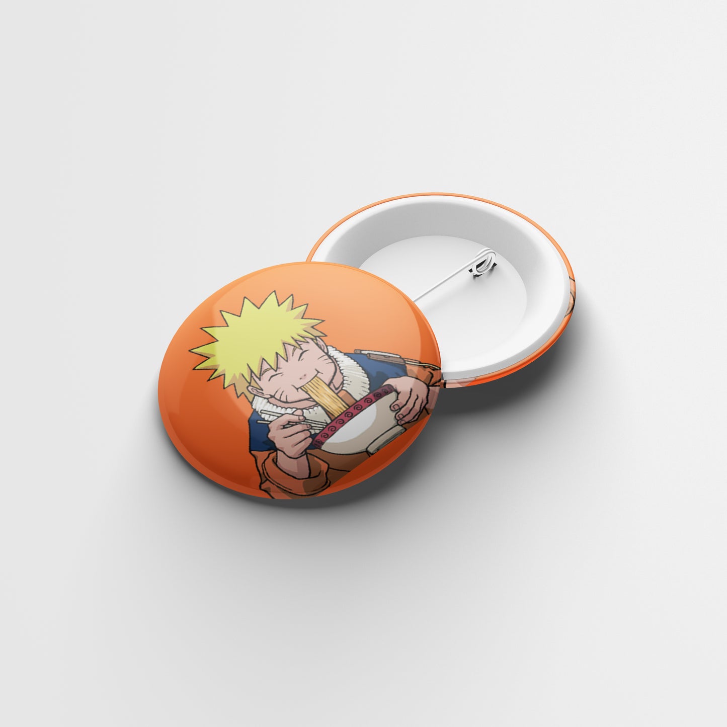 Naruto Eating Ramen Badge - Weebshop