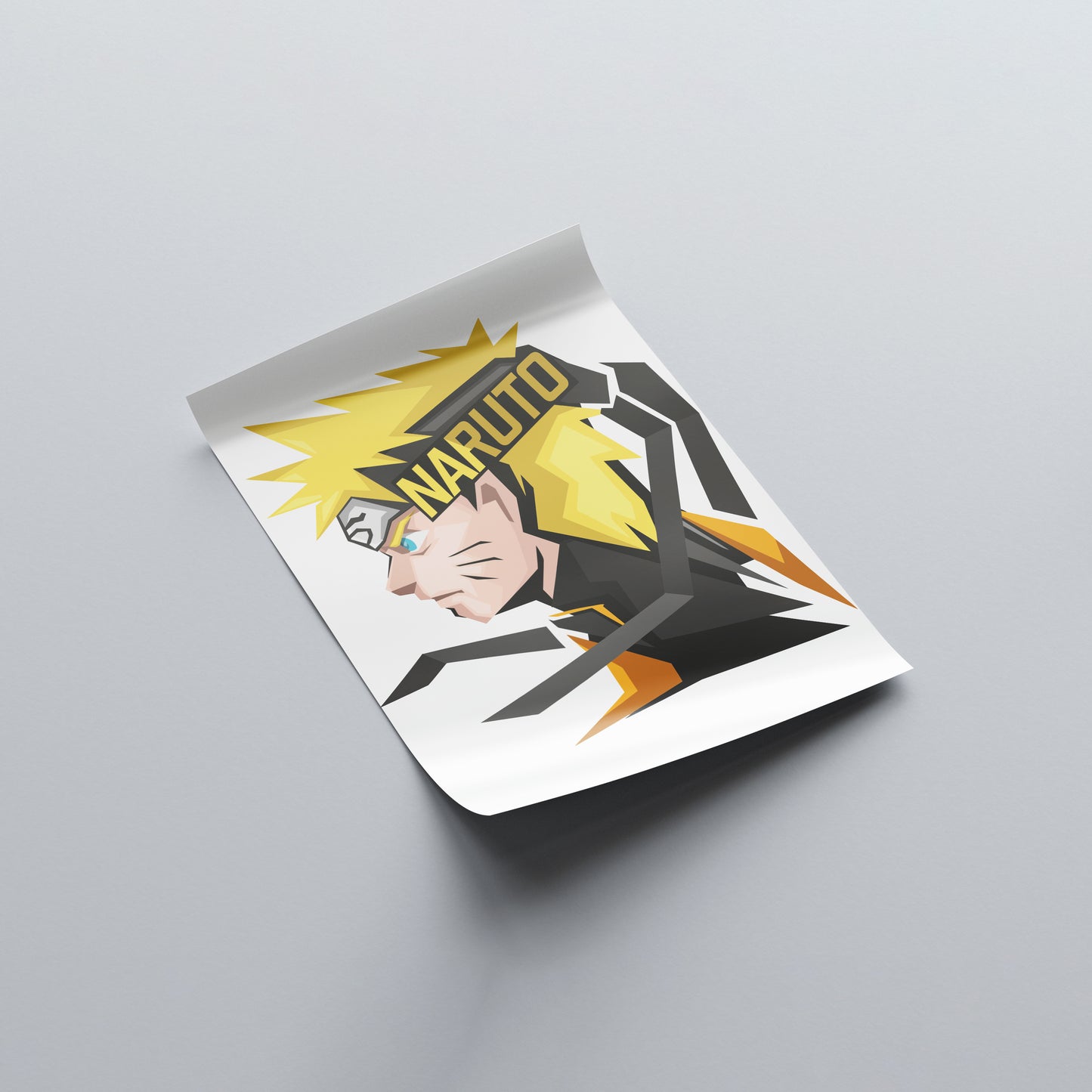 Naruto Uzumaki Abstract Art Poster - Naruto - Weebshop