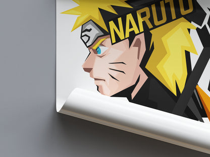 Naruto Uzumaki Abstract Art Poster - Naruto - Weebshop