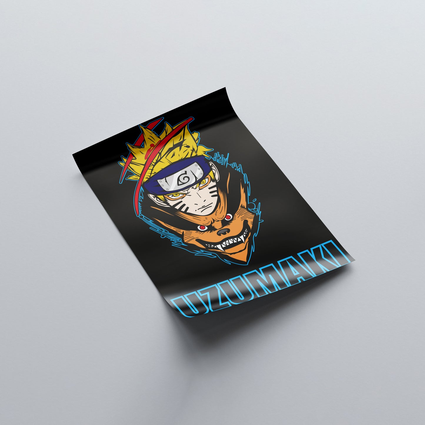 Naruto Uzumaki x 9 Tailed Fox Poster - Naruto - Weebshop