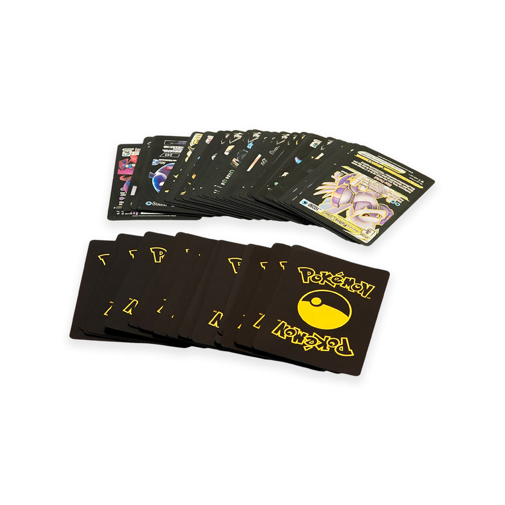 Pokemon 55Pcs Black Trading Cards