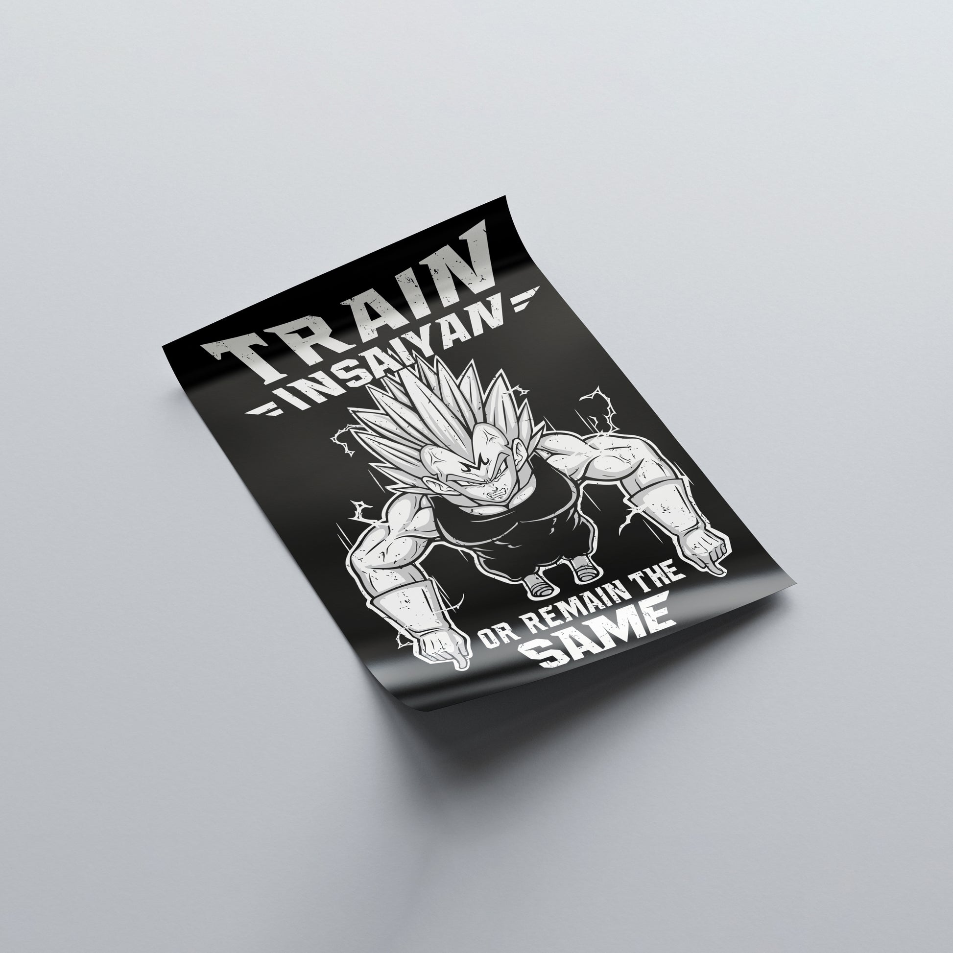 Train In Saiyan Poster - Dragon Ball - Weebshop