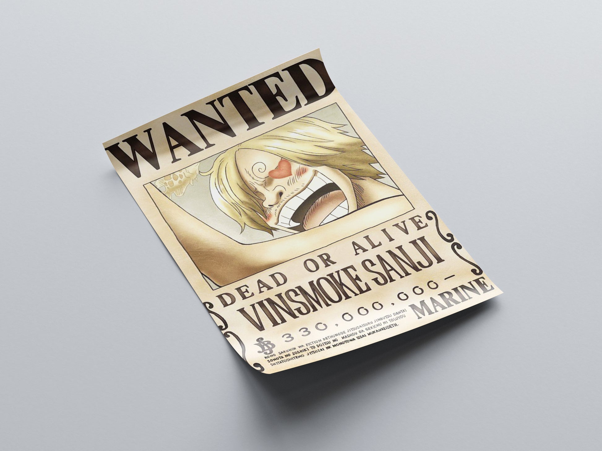 Vinsmoke Sanji Bounty Poster - One Piece - Weebshop