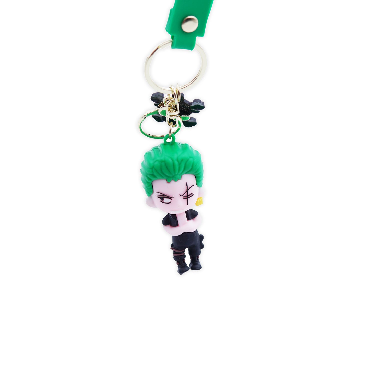 Roronoa Zoro Black Rubber Keychain - One Piece