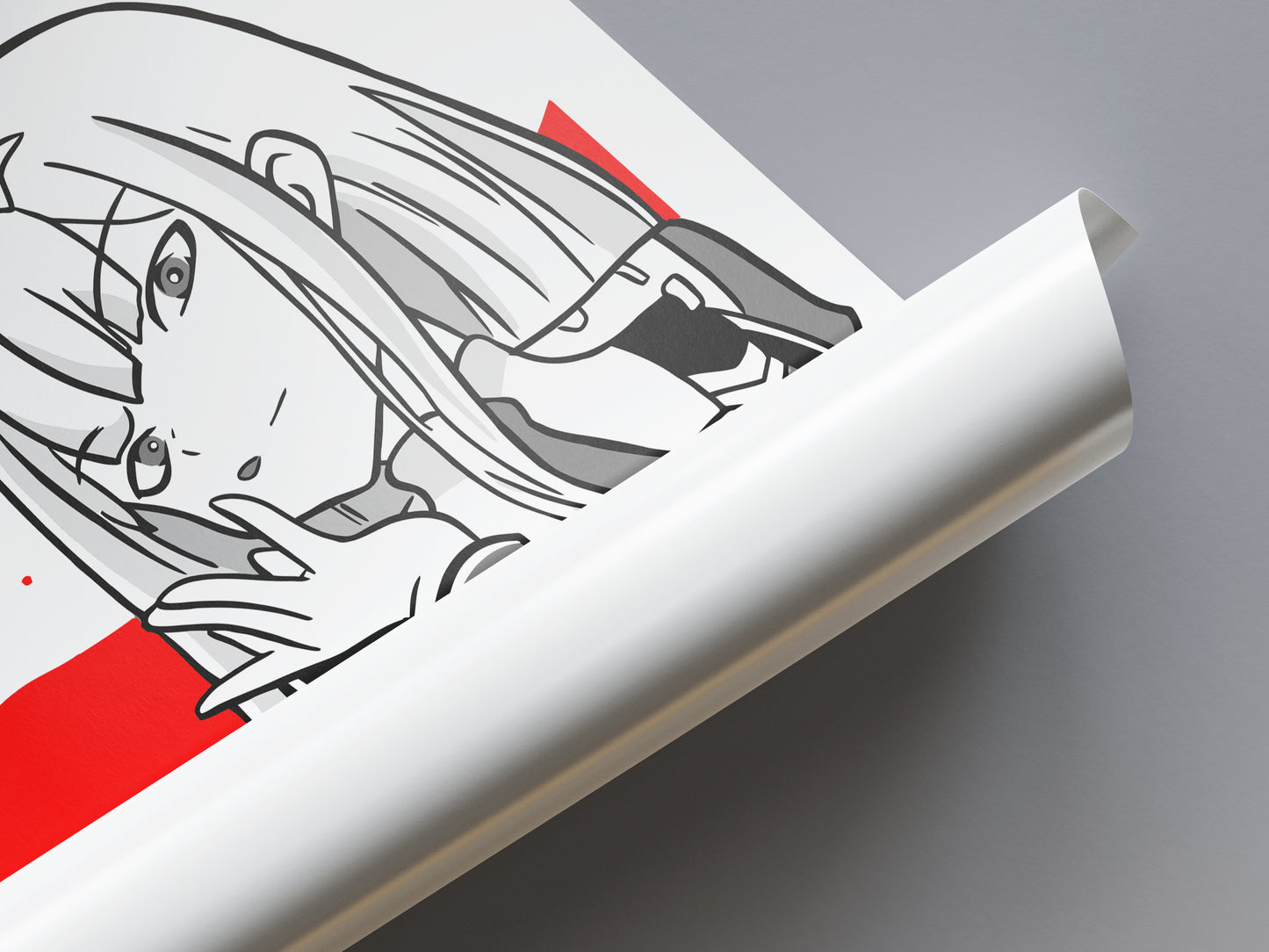 Zero Two Waifu Poster - Darling in the Franxx - Weebshop